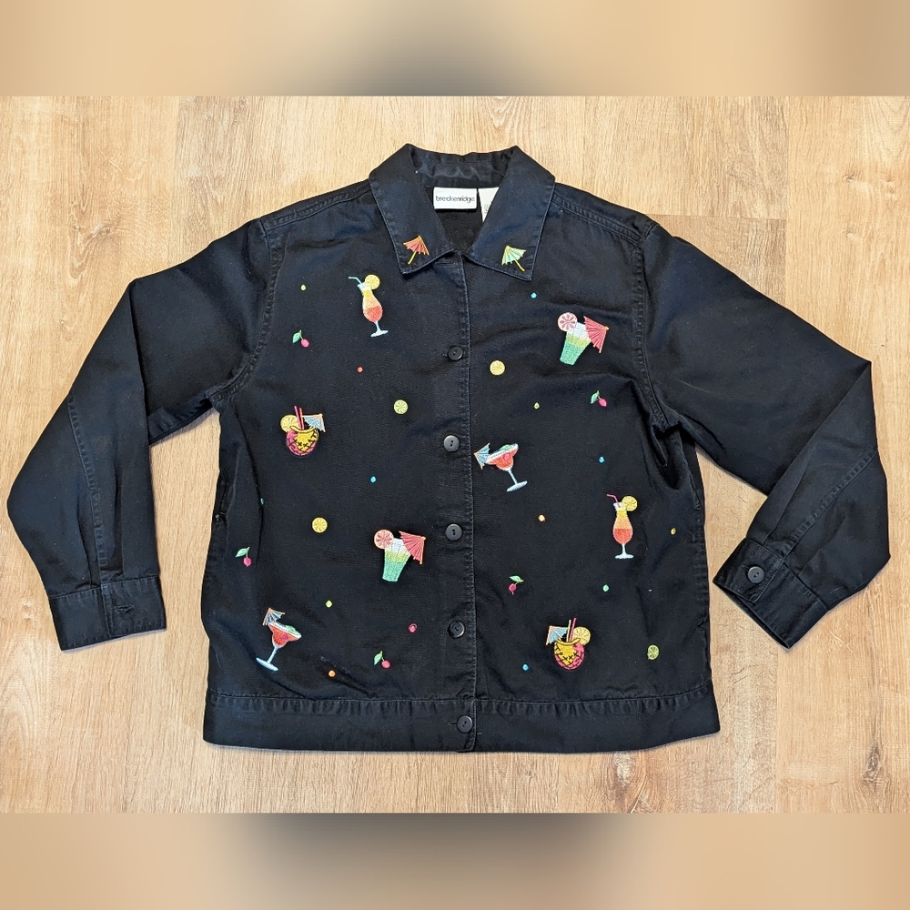 Vintage Embroidered Cocktail Shacket Medium